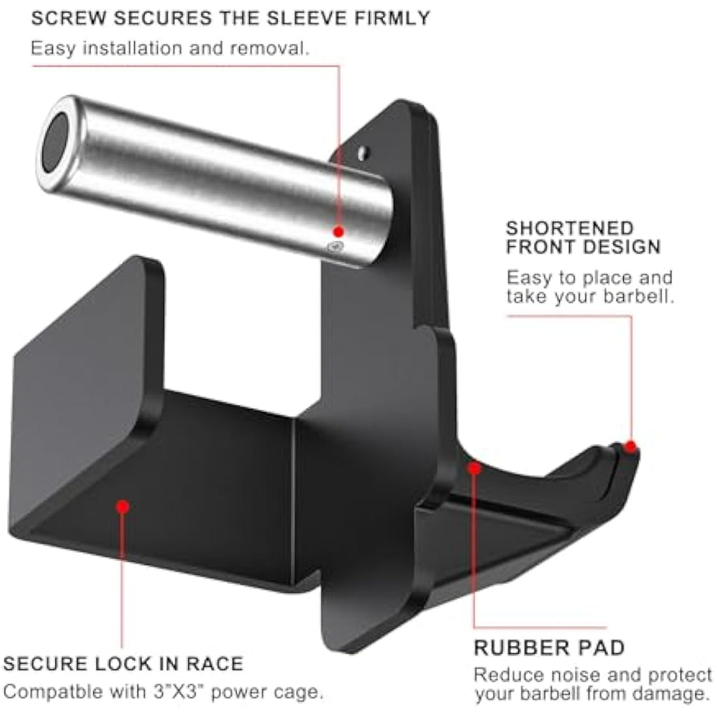 Kipika Safety Spotter Arms & J-Hooks for 3x3 Power Rack - 5/8" or 1" Holes