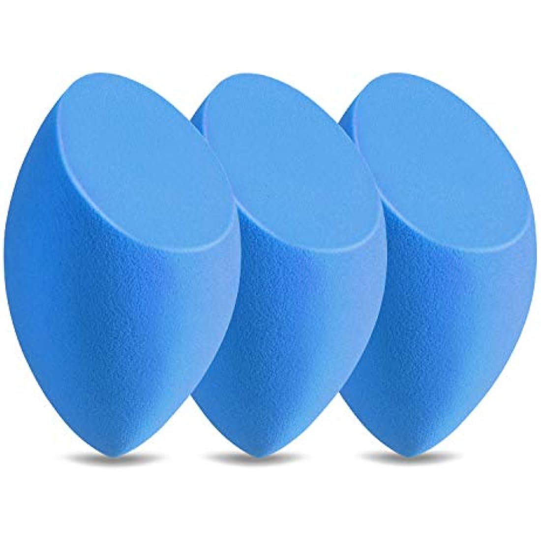 Larbois 3-Pack Makeup Blender Sponges – Non-Latex Foundation Set, Blue