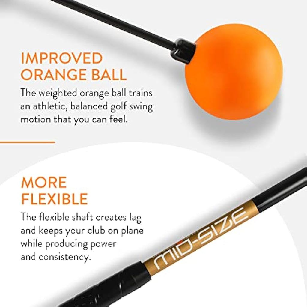 Orange Whip Golf Swing Trainer – Mid-Size Rhythm & Tempo Aid