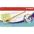 STABILO Point 88 Fineliner Pens - Assorted Colours - Tin of 50 Set