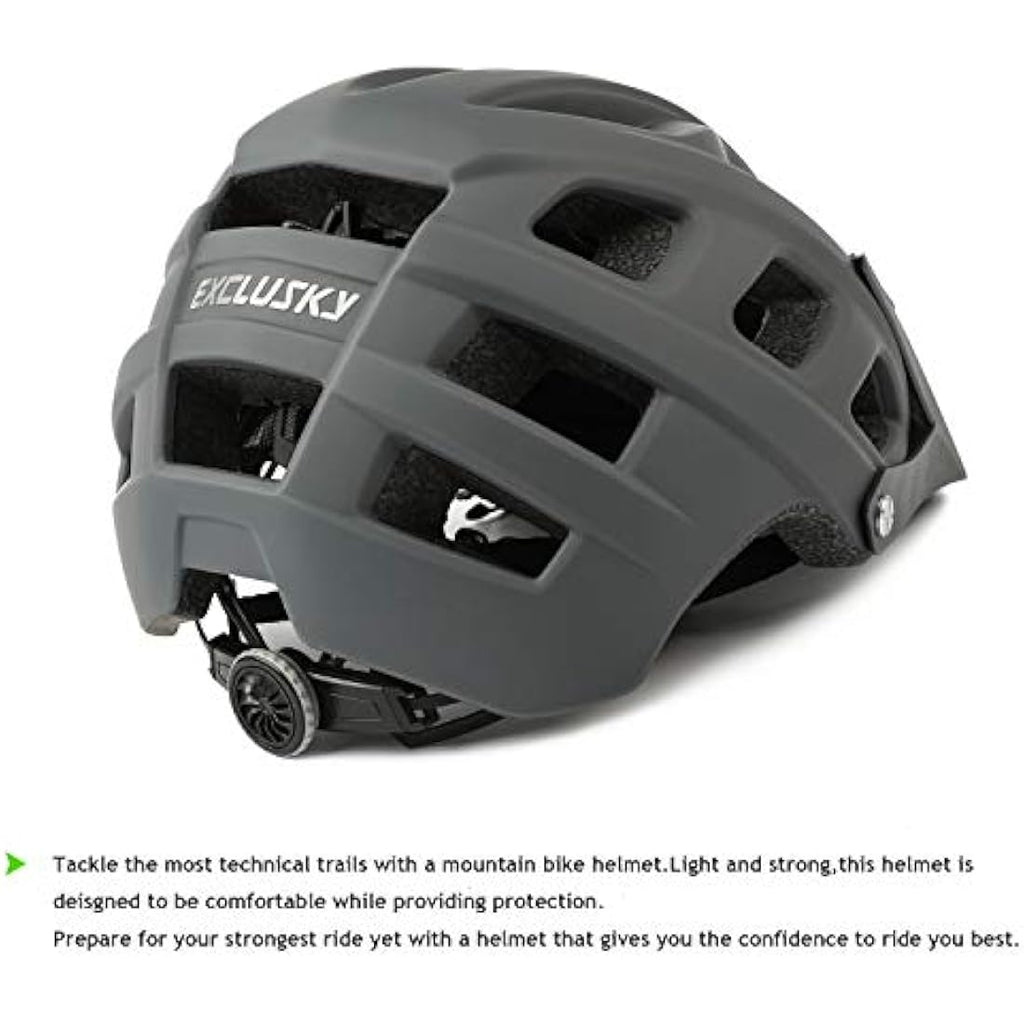 Exclusky Mountain Bike Helmet – Lightweight MTB Cycling Helmet for Adults