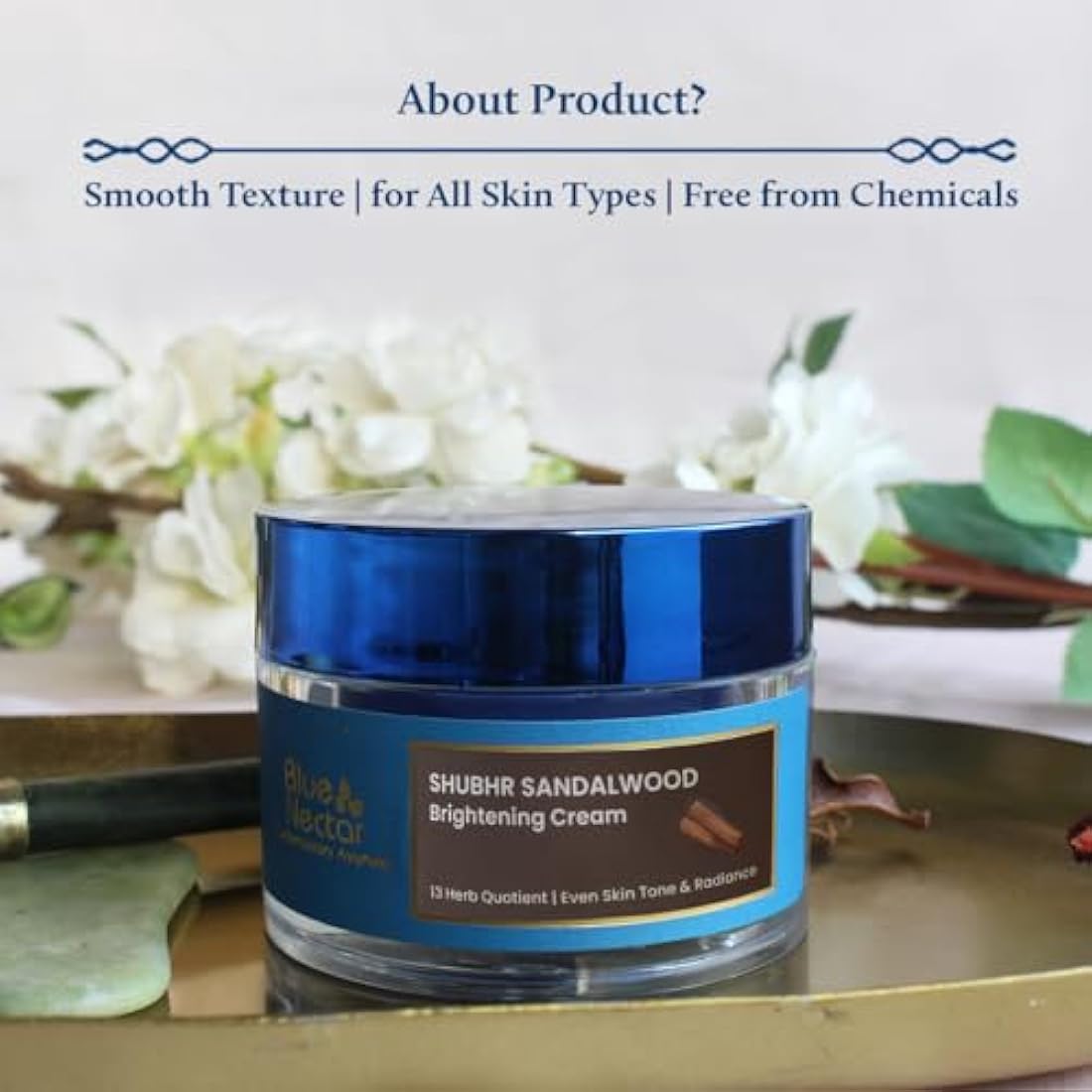 Jolof Store Brightening Face Cream for Men | Sandalwood & Turmeric (50g)
