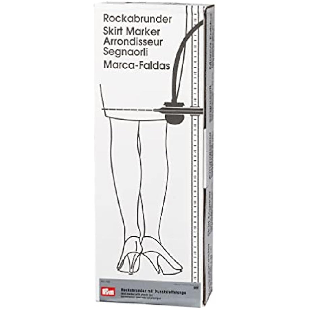Prym Rockabrunder mit 80 cm Skala – Professioneller Saummarkierer, Grau