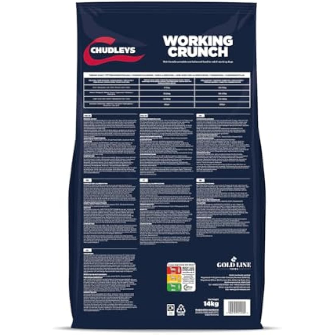 Chudleys Working Crunch Dry Dog Food with Joint Care - Poultry, 15kg