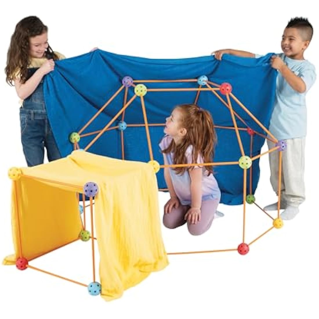 Crazy Forts Multi Colour Building Kit – 69 Piece STEM Toy for Kids