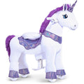 PonyCycle Ride on Unicorn Kids Scooter - Purple Mechanical Toy (Size 3)