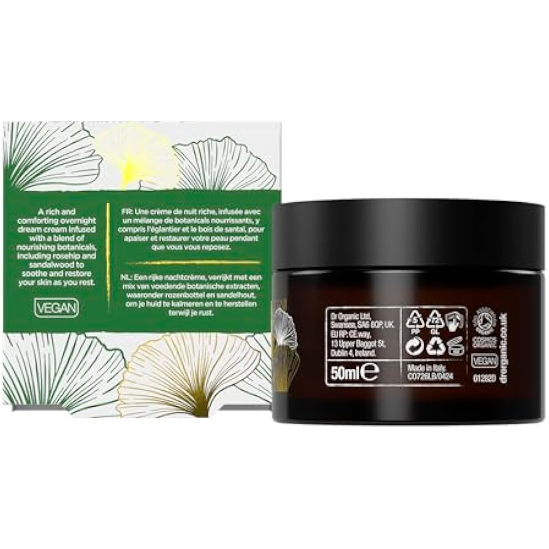 Dr Organic Night Cream – Rosehip & Sandalwood Moisture Renewal 50ml