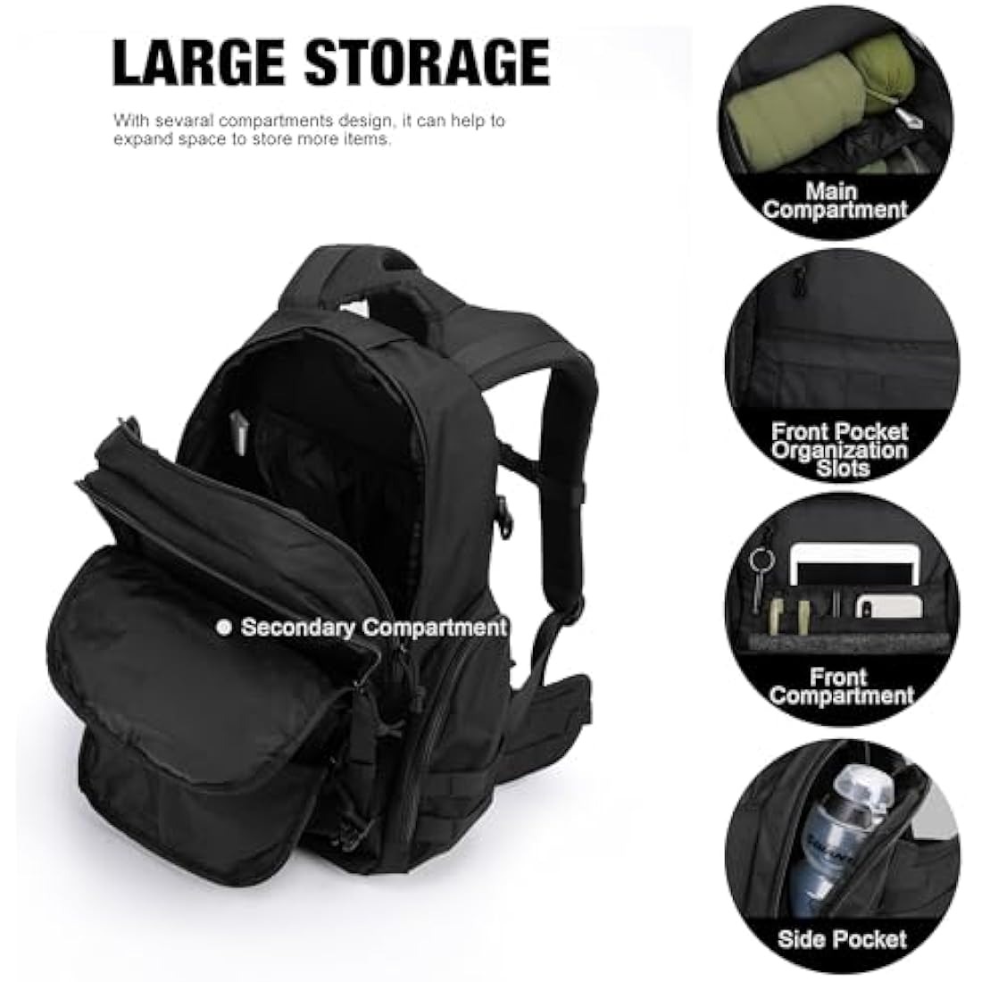 Mardingtop 40L Military Tactical Backpack | Molle Hiking Rucksack