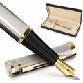 Wordsworth & Black Fountain Pen Set - 18K Gilded Broad Nib with Ink