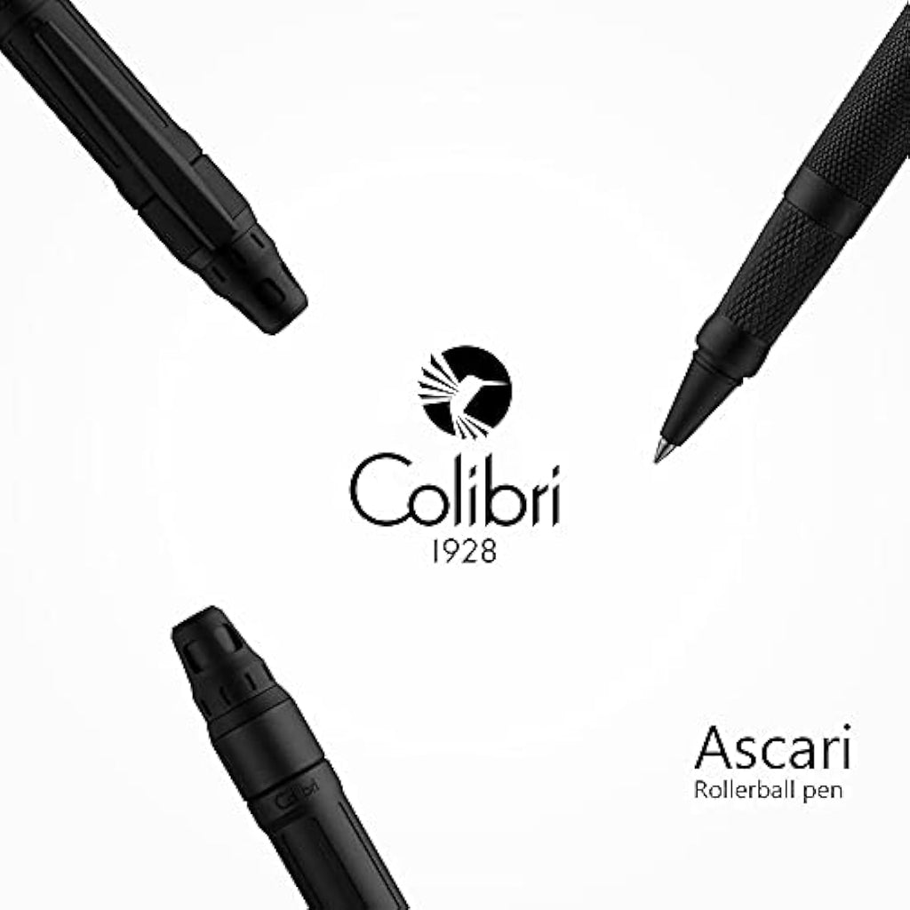 Colibri Ascari Rollerball Pen – Matte Black Pachmayr Texture Finish