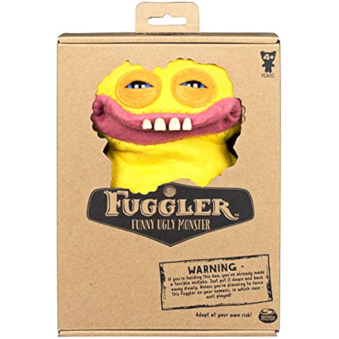 Fuggler Funny Ugly Monster Plush Toy – Yellow Collectible Doll, 22cm