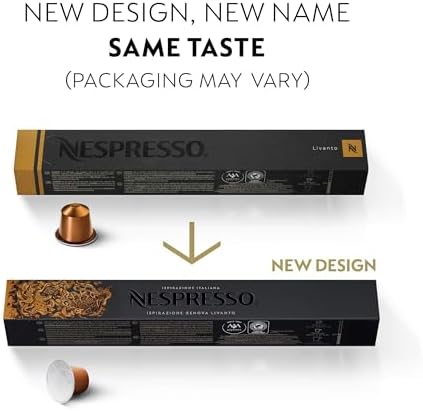 Nespresso Livanto Coffee Capsules - 50 Count Medium Roast Arabica