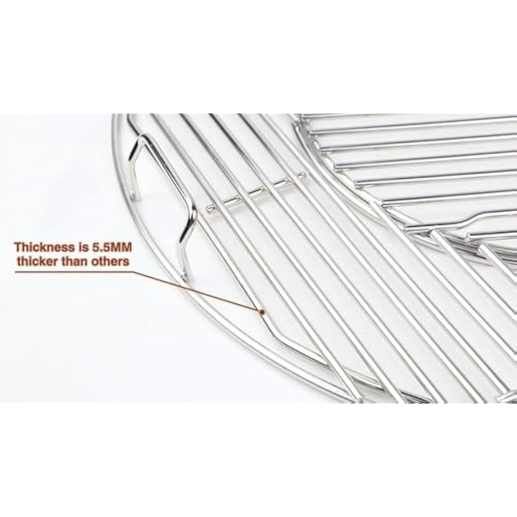 GFTIME 57cm Hinged Cooking Grate for Weber Charcoal Grills | Chrome