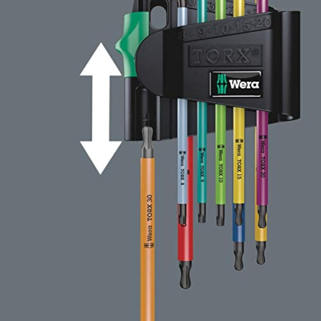 Wera 967SPKL/9BO Multicolour Torx BO L-Key Set, 9-Piece (TX8-TX40)