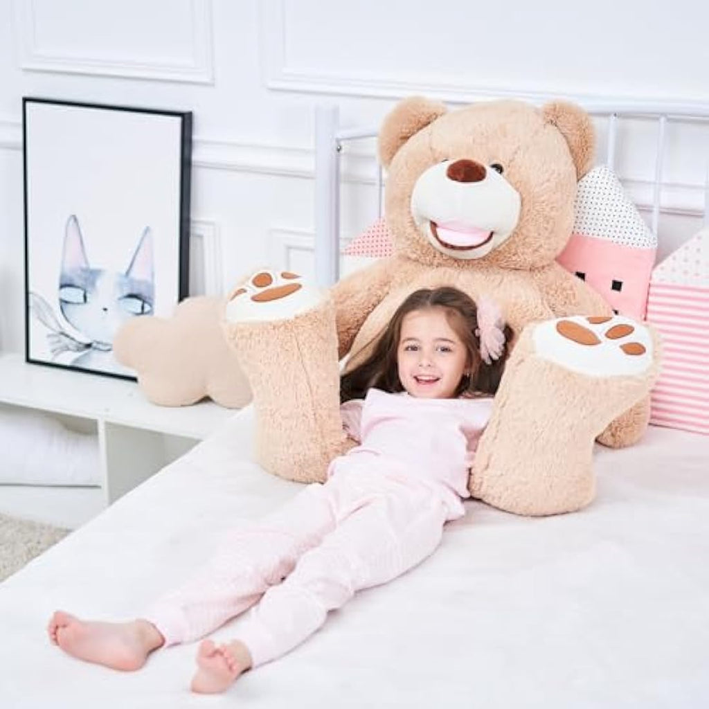 IKASA Giant Teddy Bear Plush Toy – 100cm Soft Stuffed Animal (Brown)
