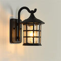 Jolof Store Black Outdoor Wall Lantern – Waterproof Aluminum & Glass