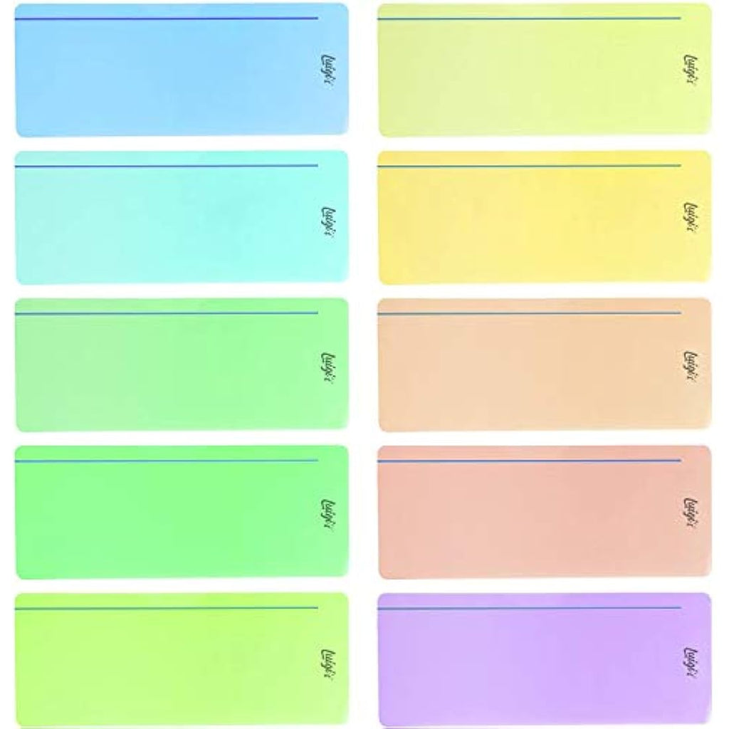 SB Education Dyslexia Reading Strips - 10 Pack Coloured Overlays