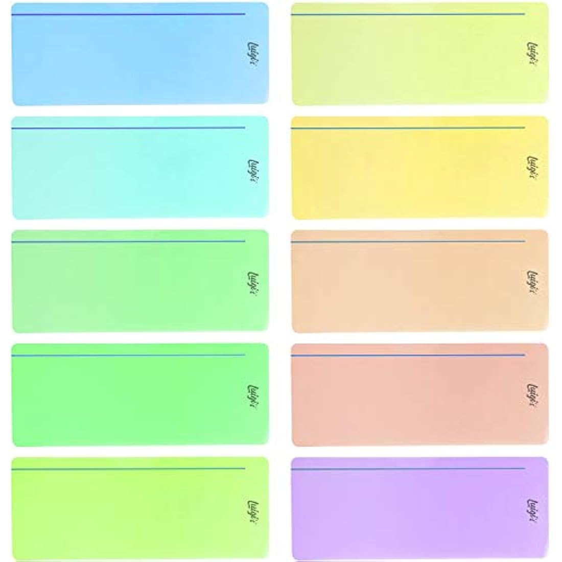 SB Education Dyslexia Reading Strips - 10 Pack Coloured Overlays