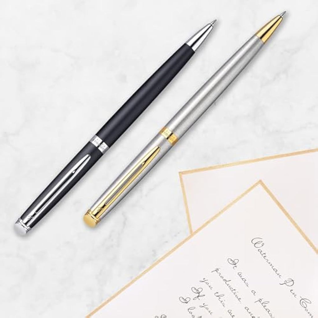 Waterman Hémisphère Ballpoint Pen | Gloss Black & 23k Gold Trim