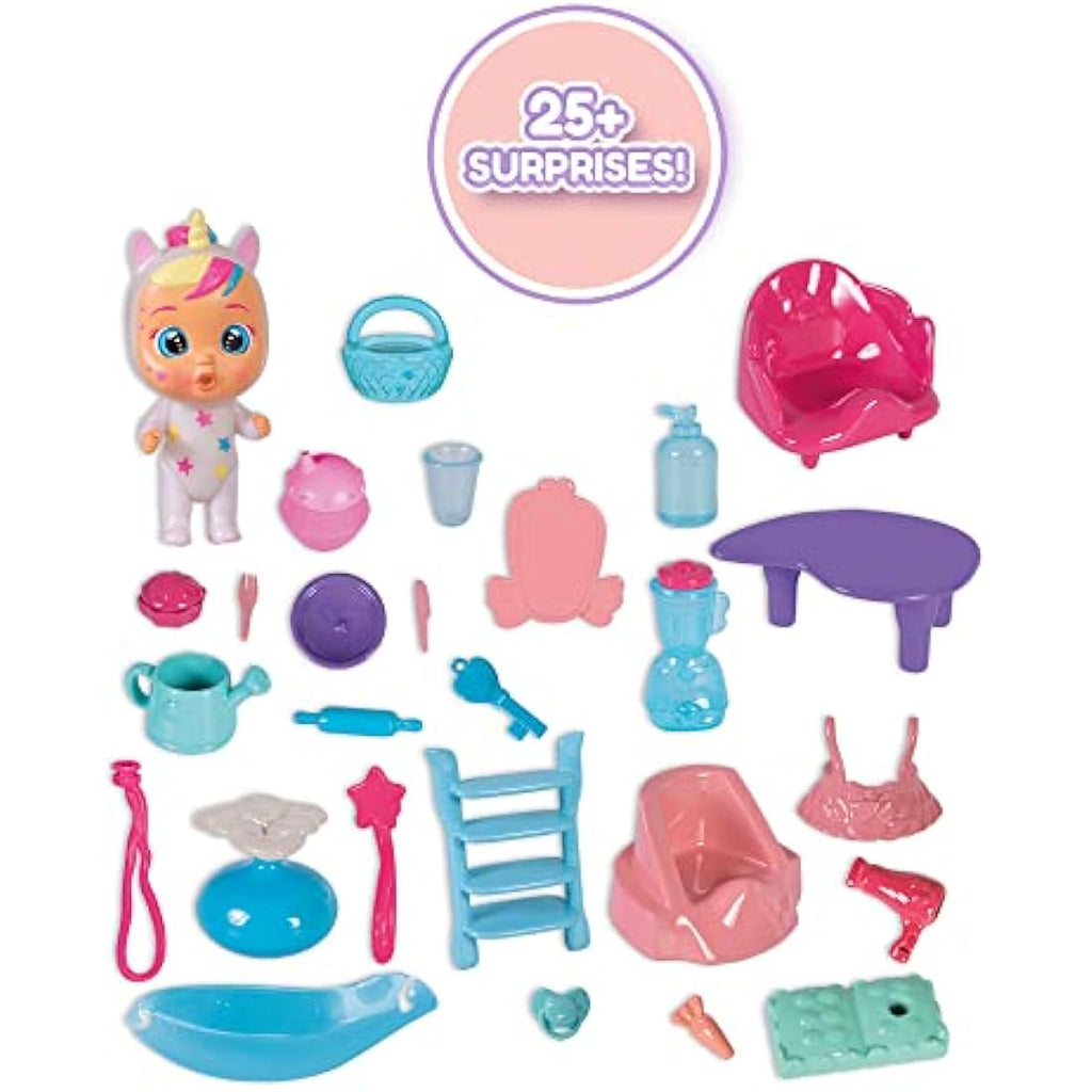 Cry Babies Magic Tears Dreamy's Mega House Playset with 25 Accessories