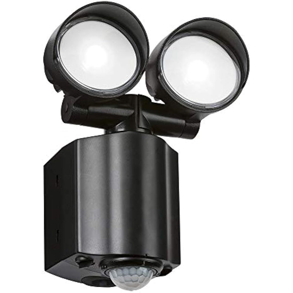 Knightsbridge LED Twin Spot Security Light with PIR Sensor - Black