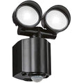 Knightsbridge LED Twin Spot Security Light with PIR Sensor - Black