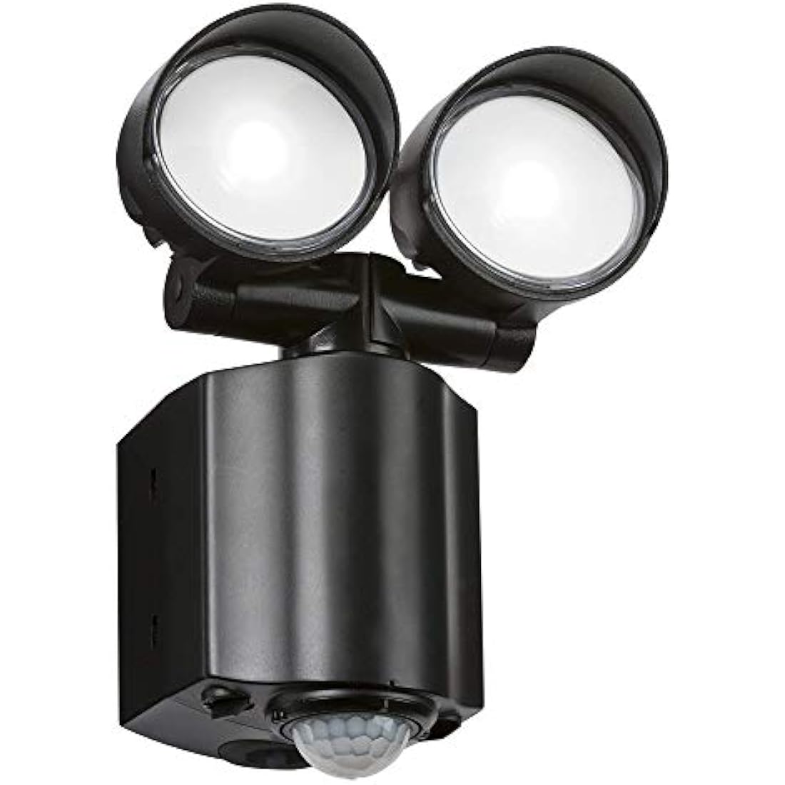 Knightsbridge LED Twin Spot Security Light with PIR Sensor - Black