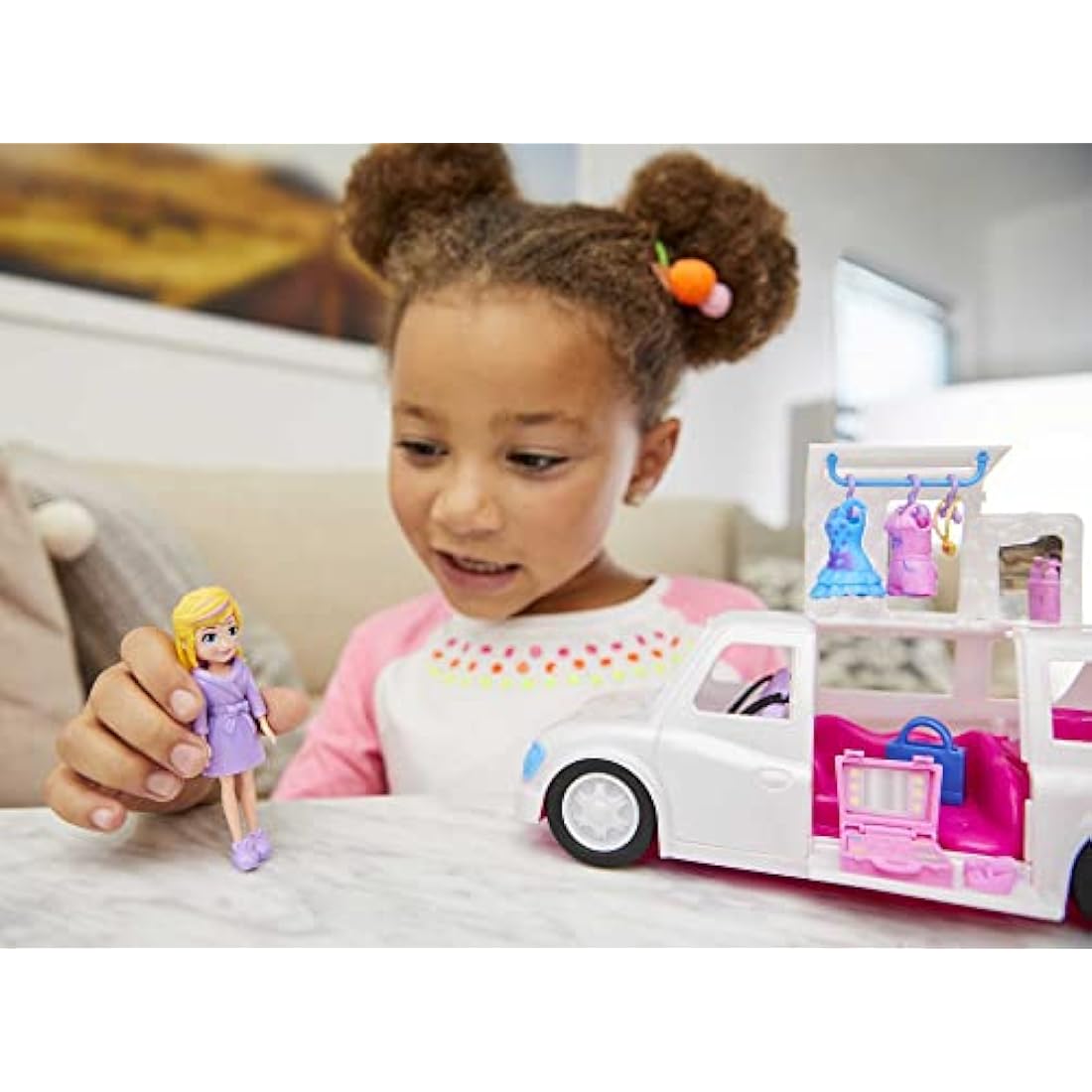 Polly Pocket My Fashion Limousine Playset with 3-Inch Doll & Accessories