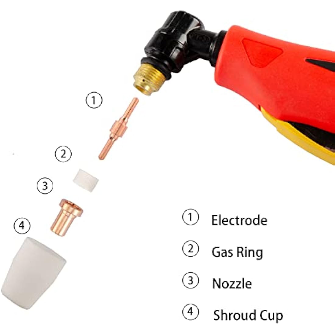 KERUE 150pcs PT-31 Plasma Cutting Consumables Kit for CUT-40 CUT-50D