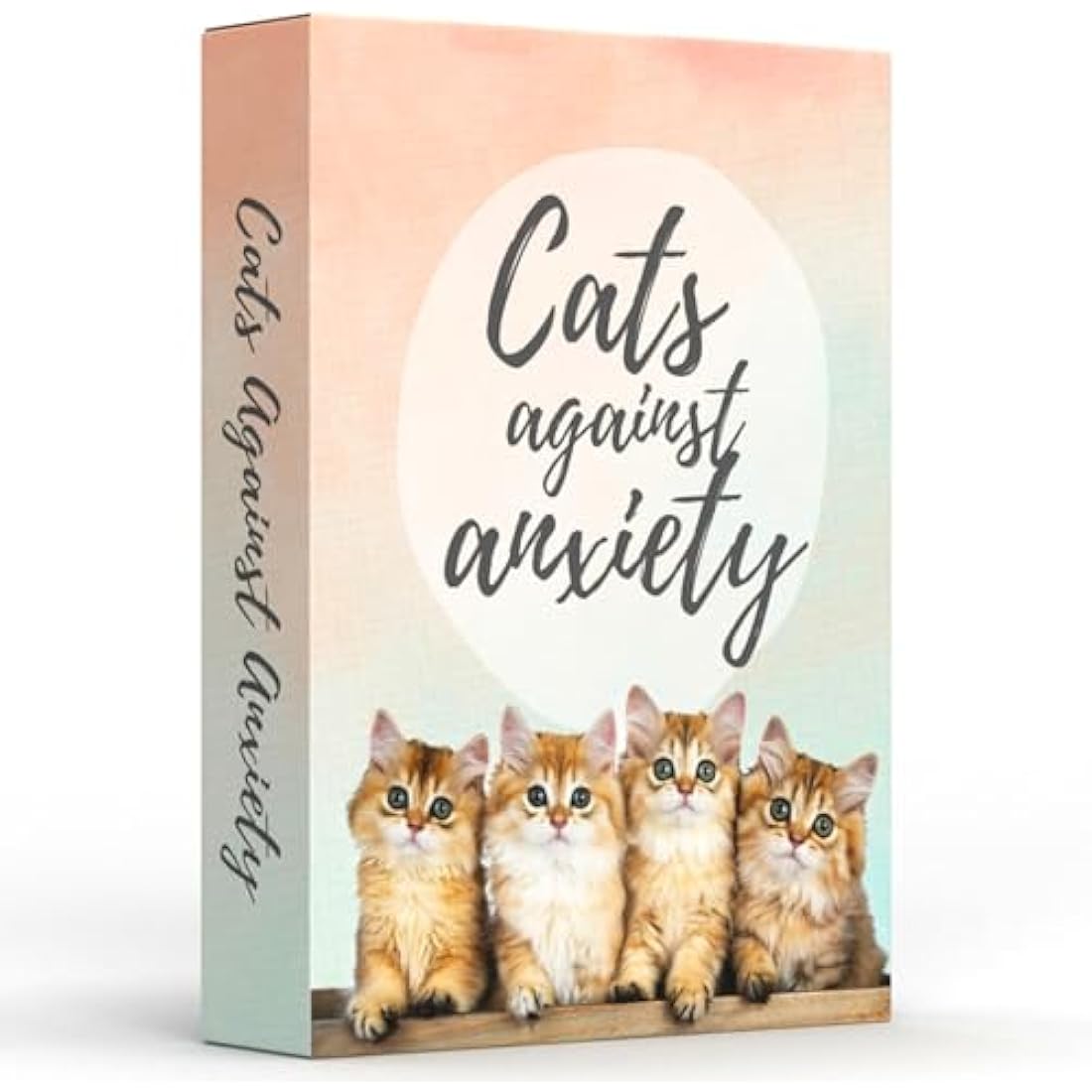 Jolof Store Cats Against Anxiety Cards | 50 CBT Affirmation Cards