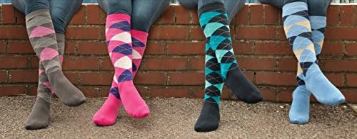 Rhinegold Women's Equestrian Riding Socks – Cushioned Knee High