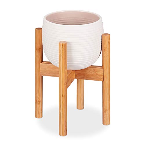 Jolof Store Bamboo Plant Stand – Adjustable Indoor Flower Pot Support