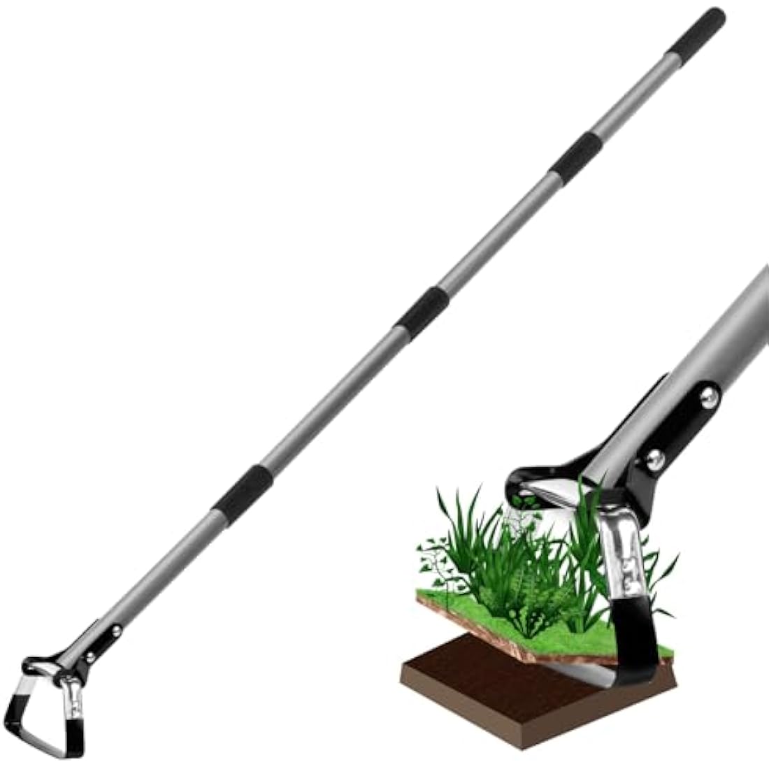 Walensee Stirrup Hoe – 168cm Adjustable Garden Weeder and Cultivator