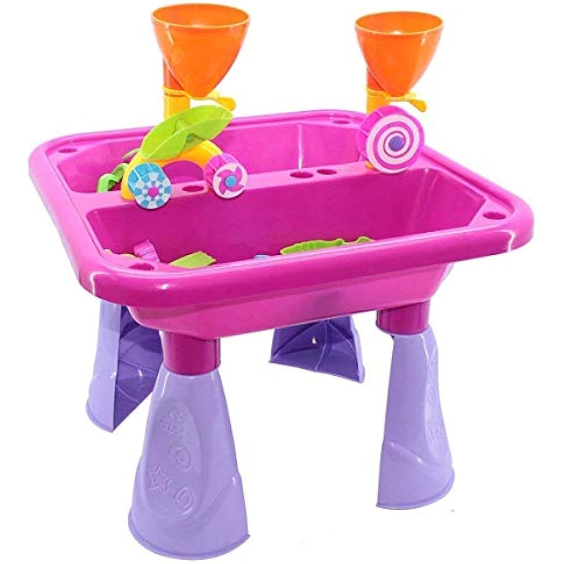 Jolof Store Sand and Water Table – Double Compartment Toddler Play Set