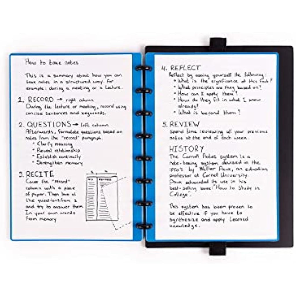 Modubooq A5 Reusable Smart Notebook – Modular Discbound Lined Pages