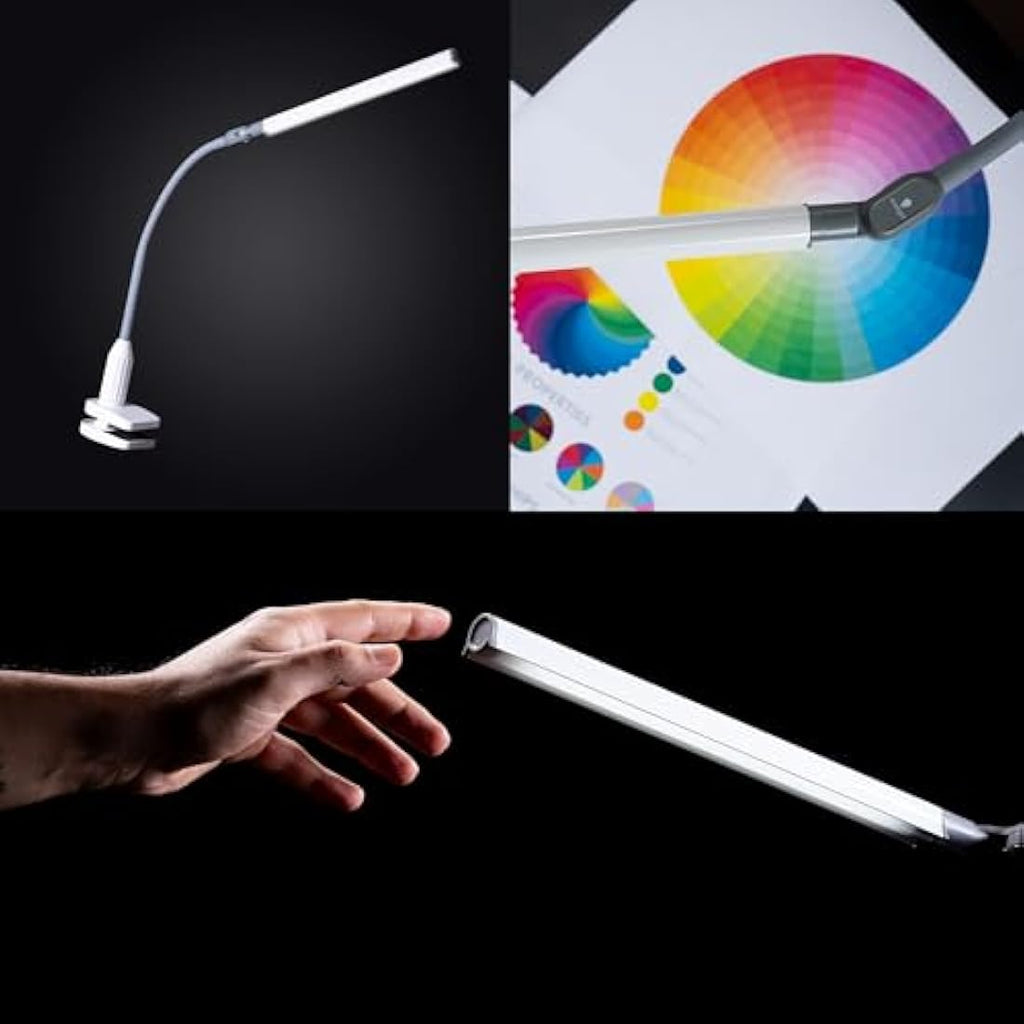 Daylight UnoPro Clamp Lamp | High CRI 95 LED Task Light - White
