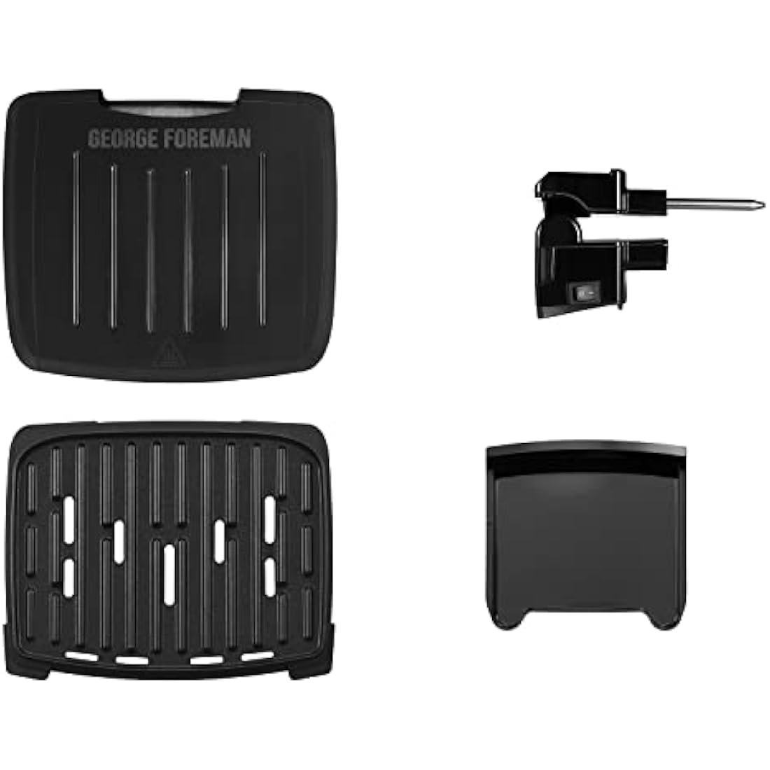 George Foreman Immersa Small Electric Grill | Dishwasher Safe Black