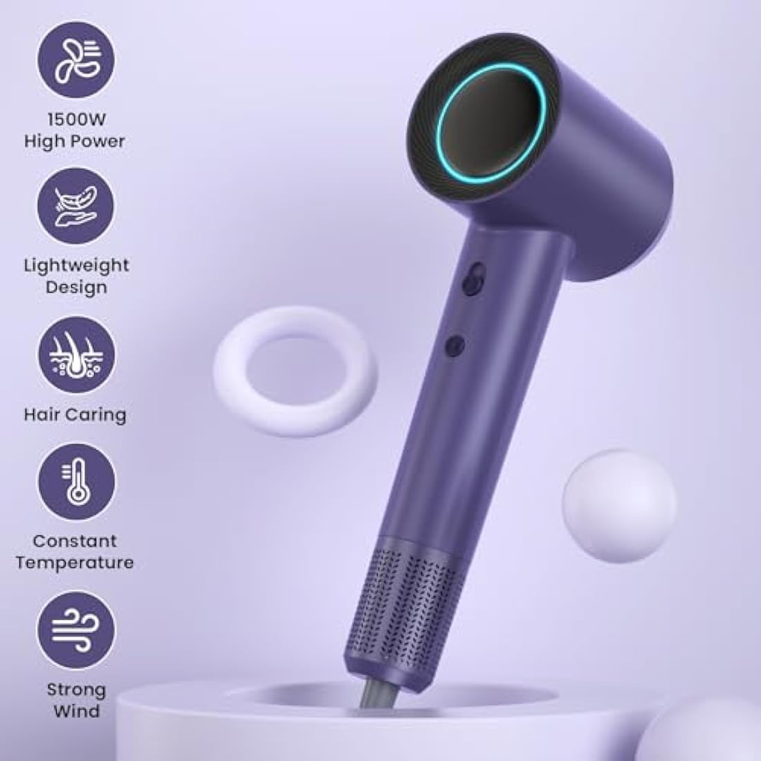 Jolof Store Ionic Hair Dryer – 110,000 RPM High Speed Brushless Motor