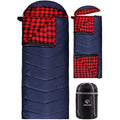 REDCAMP Cotton Flannel Sleeping Bag – 3-Season Adult Envelope Design