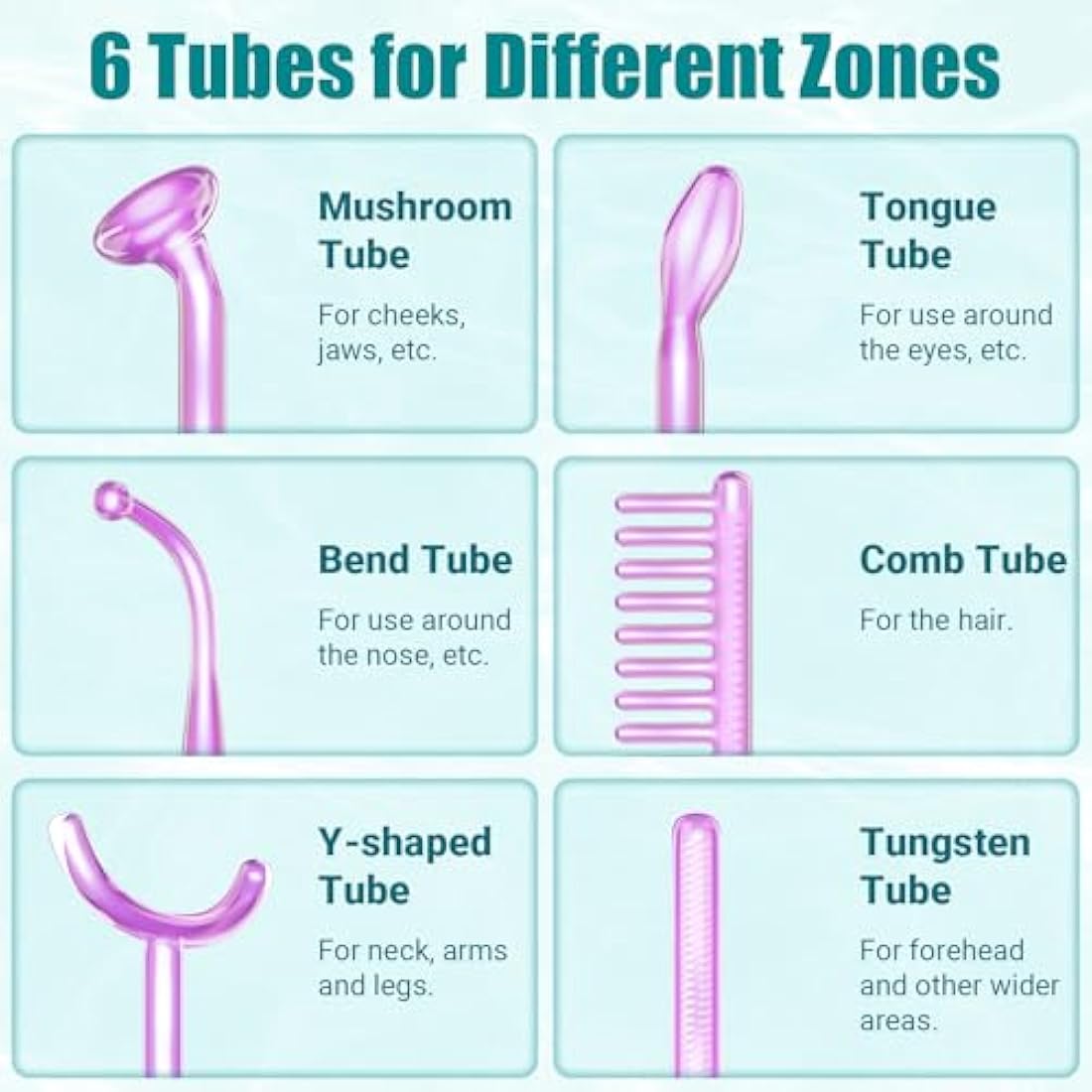 TUMAKOU High Frequency Facial Machine | 6 Argon Tubes for Acne & Aging