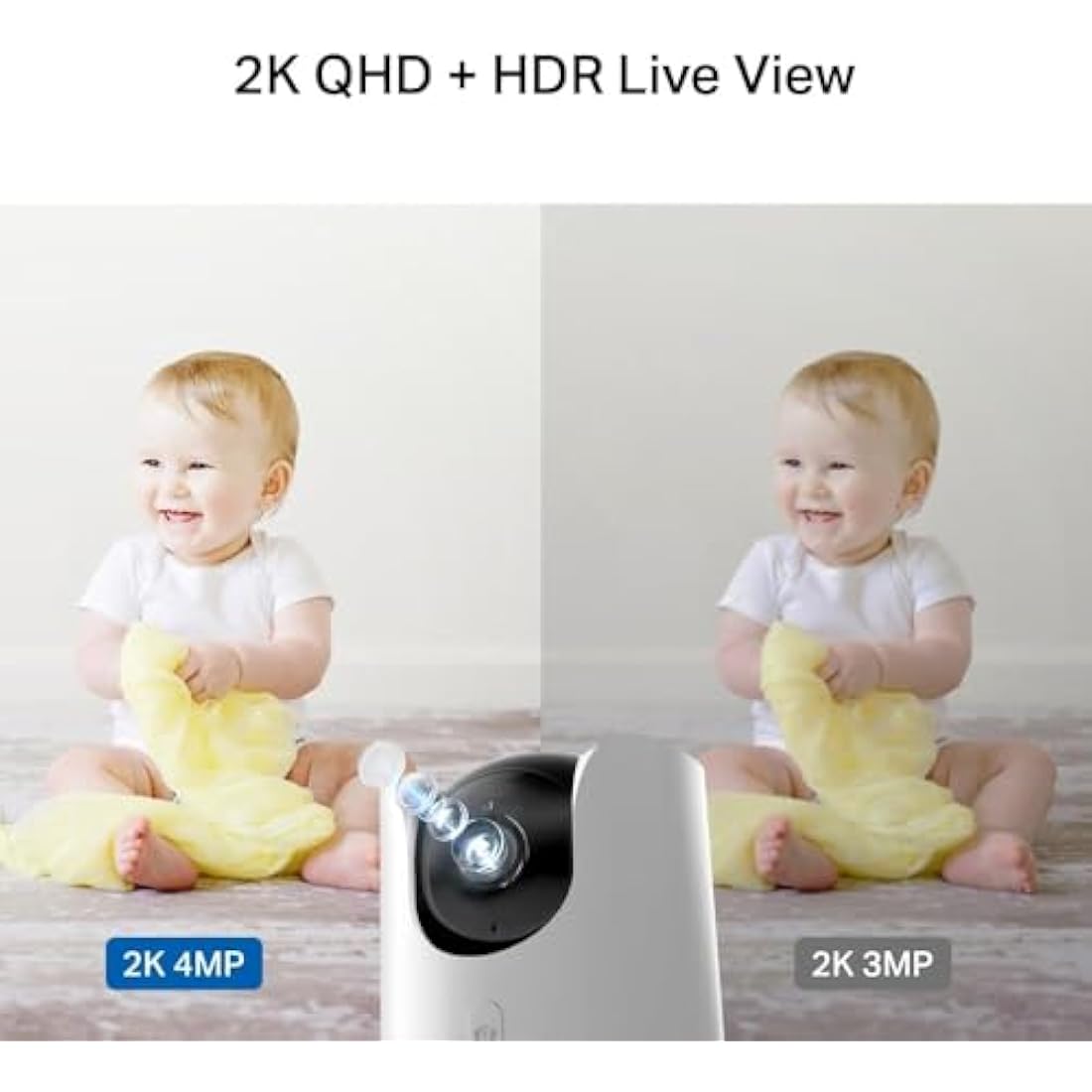 Tapo C225 2K QHD Indoor Security Camera | 360° Pan/Tilt AI Tracking