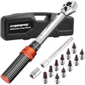 ATsafepro 1/4 Inch Bicycle Torque Wrench Set | 5-25 Nm High Accuracy Kit