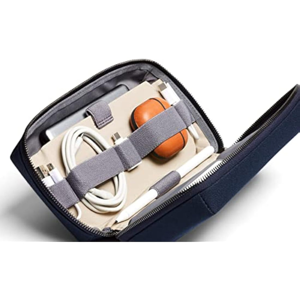 Bellroy Tech Kit – Recycled Water-Resistant Tech Organizer Pouch in Navy