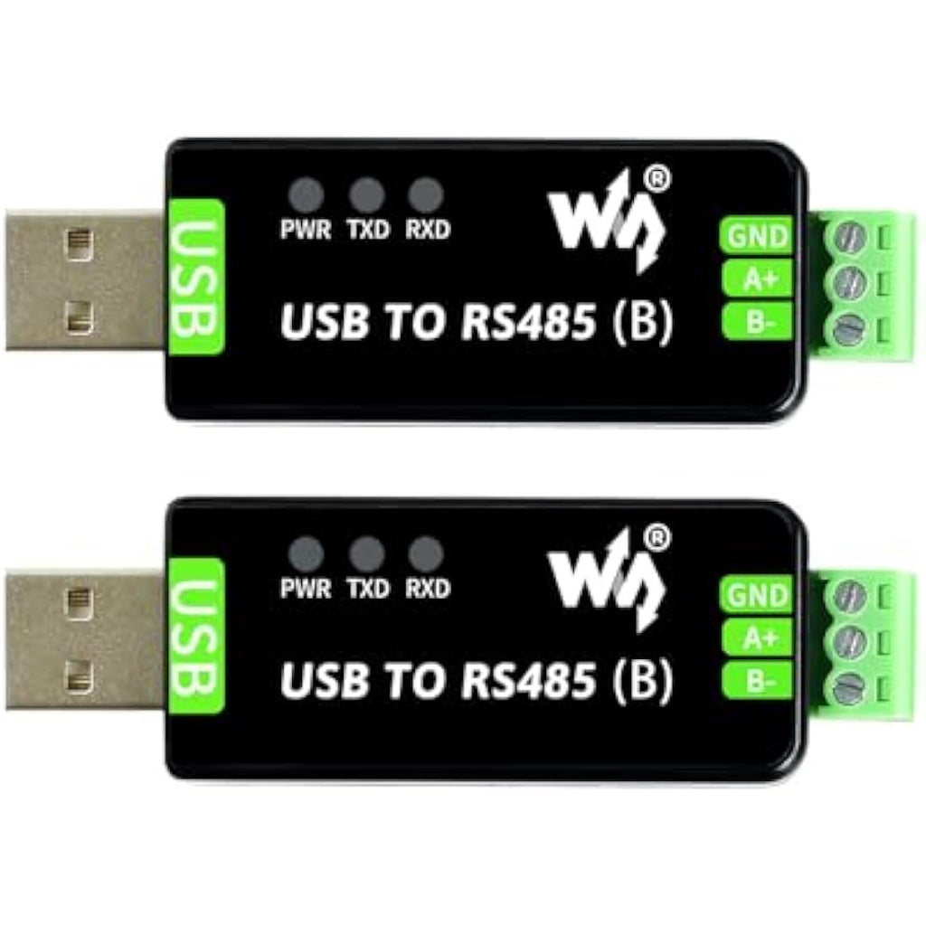 Waveshare USB to RS485 Industrial Converter – CH343G Chip (2-Pack)
