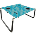 Neso Portable Beach Table | Lightweight Canvas Picnic Table - Aqua Fronds
