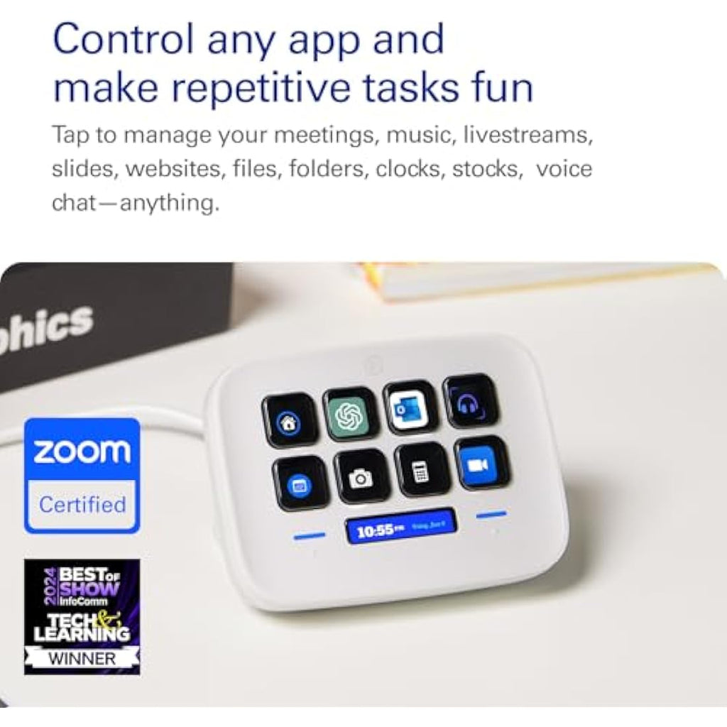 Elgato Stream Deck Neo – 8 Customizable Keys for Workflow Automation