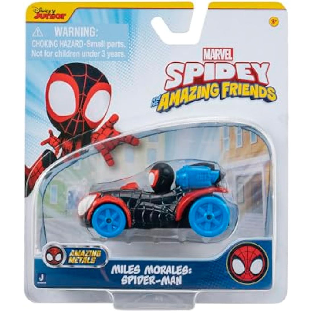Spidey and His Amazing Friends Miles Morales Diecast Race Car 1:64