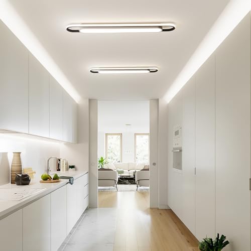 Naroume Smart LED Linear Ceiling Light – Dimmable 4ft Flush Mount Lamp