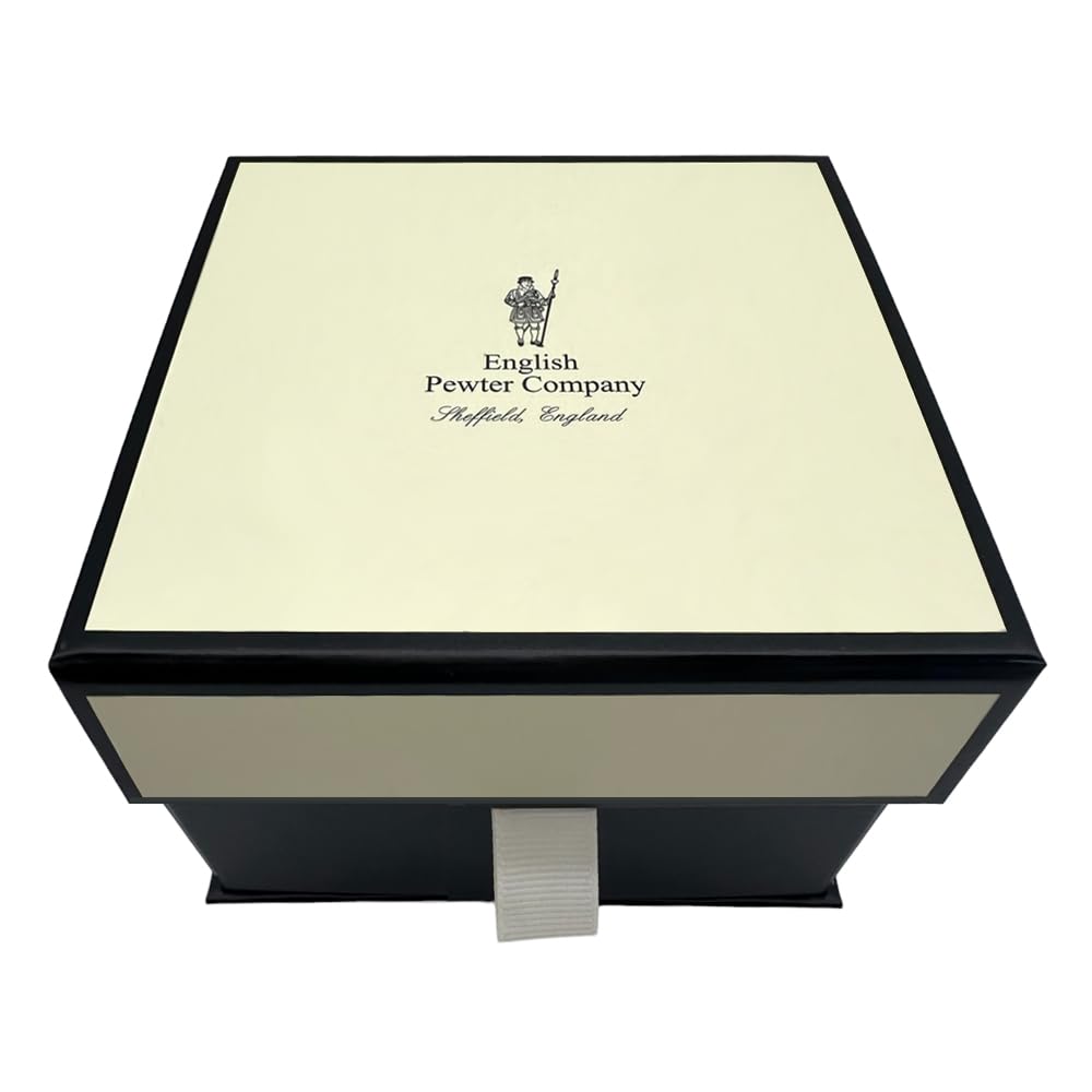 English Pewter Company Stag Head Whisky Glass with Pewter Base