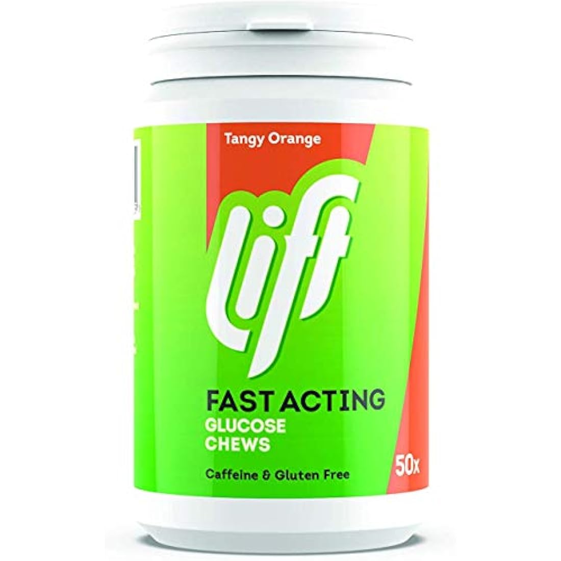 Lift Fast Acting Glucose Chewable Tablets, Orange Flavor, 100 Count
